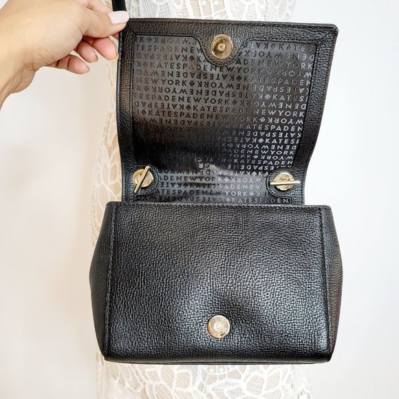 Kate Spade Black Crossbody Leather Bag - Picture 15 of 16